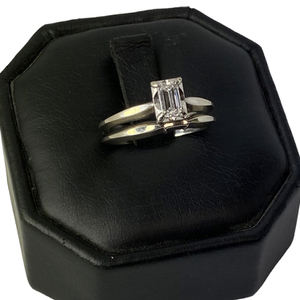 1/3 Carat Emerald Cut Diamond Ring