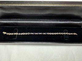  Womens Gold & Sapphire Bracelet