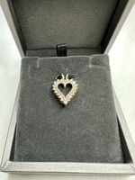 Gold & Diamond Heart Pendant