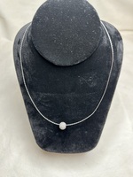 Womens White Gold Necklace & Pendant