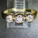 Past, Present, Future Diamond Ring, 14kt Yellow Gold