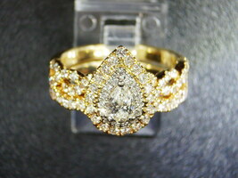 Diamond Wedding Set, 14kt Yellow Gold