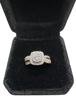 Diamond Engagement Ring, 14kt White & Rose Gold
